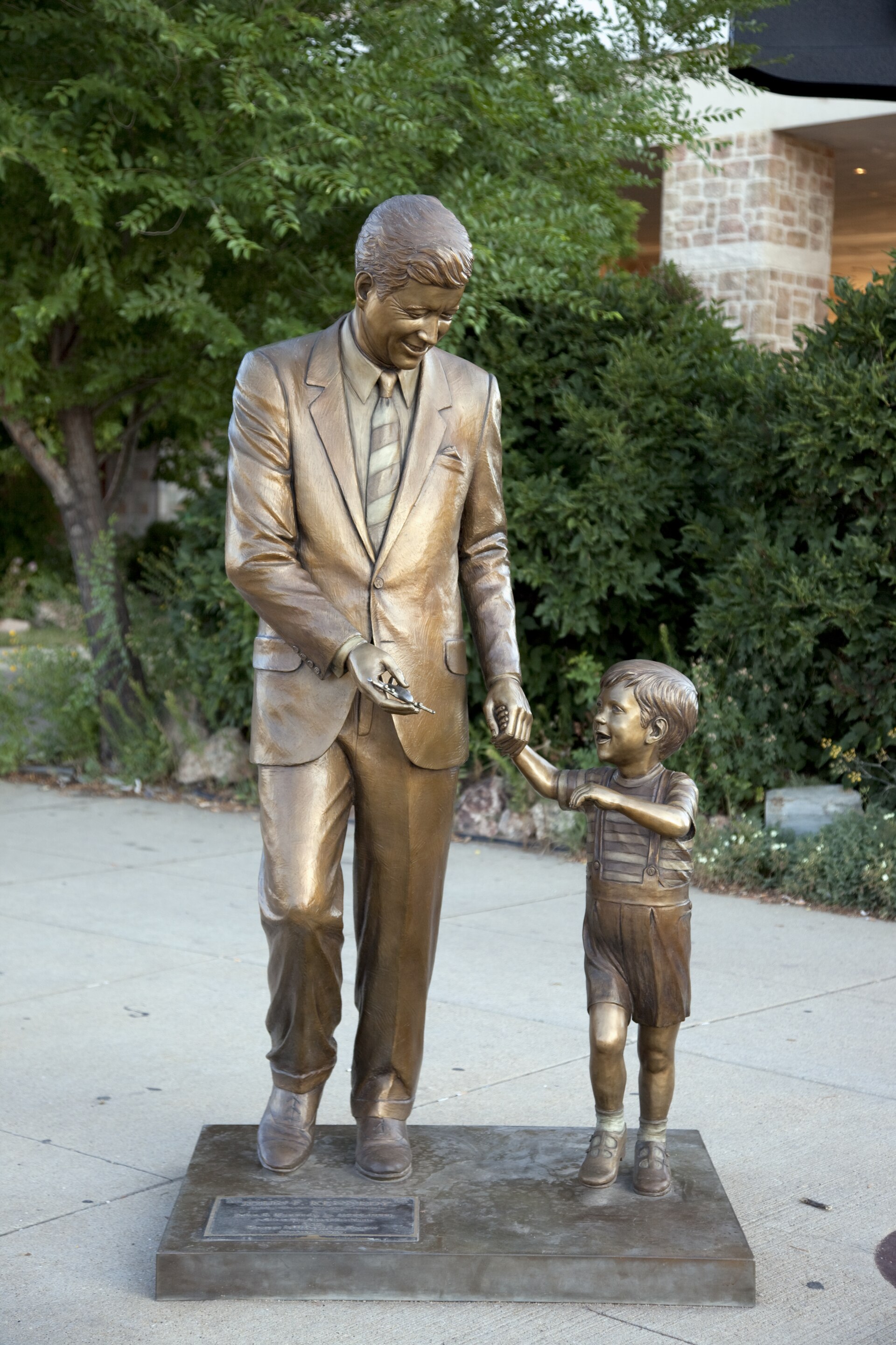 John F. Kennedy and John F. Kennedy Jr. City of Presidents statues in downtown Rapid City, South Dakota